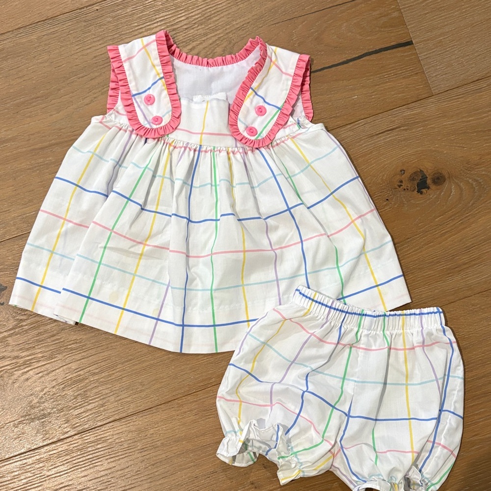 Boutique Pink white outfit by Lulu Bebe